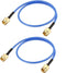 uxcell SMA Male to SMA Male RG405 Coax Cable, 0.3 Meter/1Ft, 2pcs
