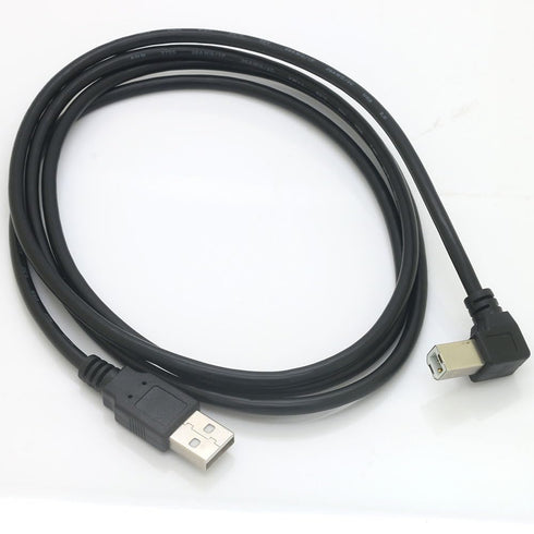 Tivid 59" USB 2.0 High Speed Right Angle Printer/Scanner Cable - 90 Degree