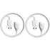 White USB Extension Cable 3.3 FT 2-Pack, USB 2.0 Extender Cord 2A