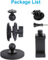PellKing Magnetic Car Camera Mount for Insta360 Go 3, GoPro 10/9/8/7/6/5, 360 Degree Rotation with Phone Holder