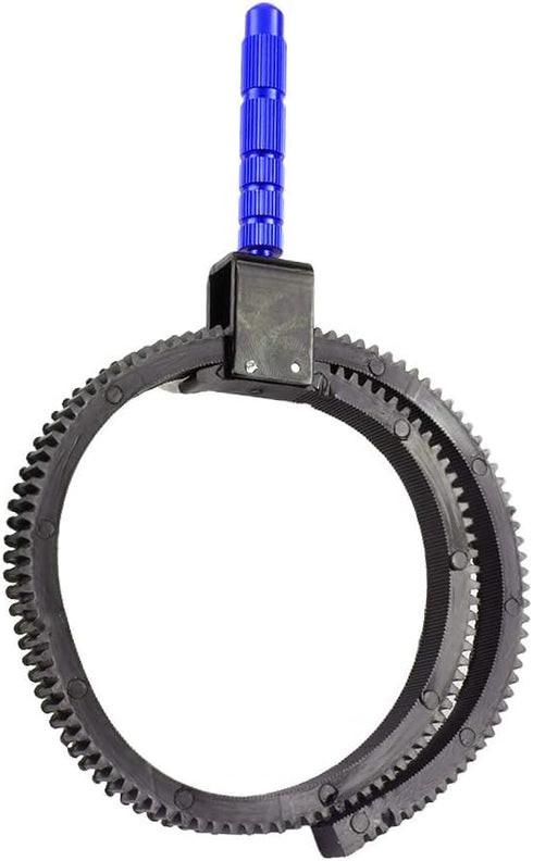 V BESTLIFE Black Alloy Focus Ring Belt for DSLR Camera, Gear Ring Belt with Built-in Stainless Steel Screw