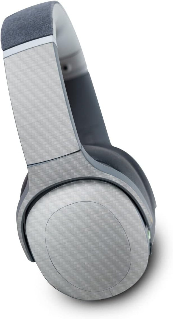 MightySkins Carbon Fiber Skin for Skullcandy Crusher Evo Wireless - Cold Steel | Durable Textured Finish