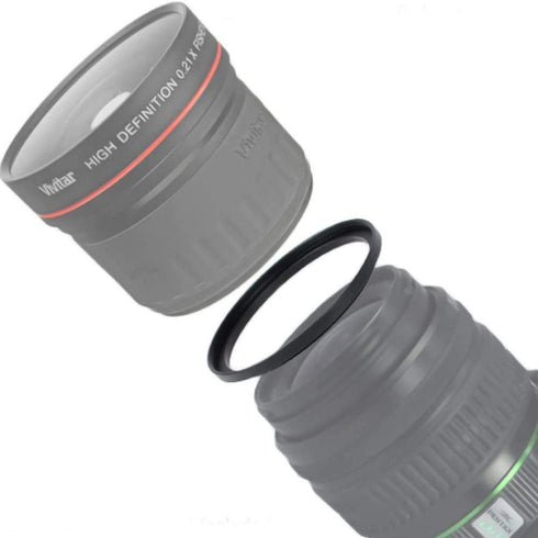 49mm-52mm Step Up Ring, 49mm Lens to 52mm Filter (2 Pack), WH1916 Camera Lens Filter Adapter Ring