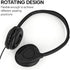 Maeline Kids Headphones 20 Pack for School, Adjustable On Ear Stereo Headset with Faux Leather Cushions, Black