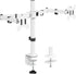 WALI Mount Stand Fits 2 Screens up to 27 inch, 22 lbs. Weight