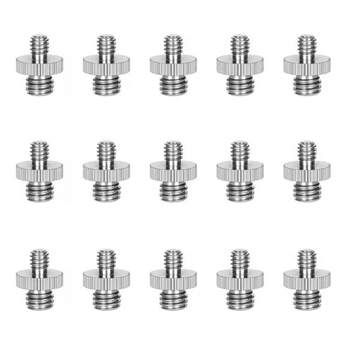 ThtRht 6 Pack 1/4 inch 3/8 inch 3/8'' 1/4''-20 Camera Tripod Adapter to Light Stand Adapter to Tripod Screws Adapter