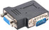 chenyang VGA Connectors,VGA SVGA D-Sub HDB15Pin Male to Female 90 Degree Left Angled