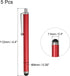 MECCANIXITY 5pcs Stylus Pens for Touch Screens Universal Capacitive High Sensitivity for Phone Tablet All Capacitive Touch Screen Device, Red