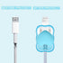 5 in 1 DIY 18W 20W Heart Shape Protector Data Cable USB Charger Line for iPhone 11-15 Pro Max (Love Blue)