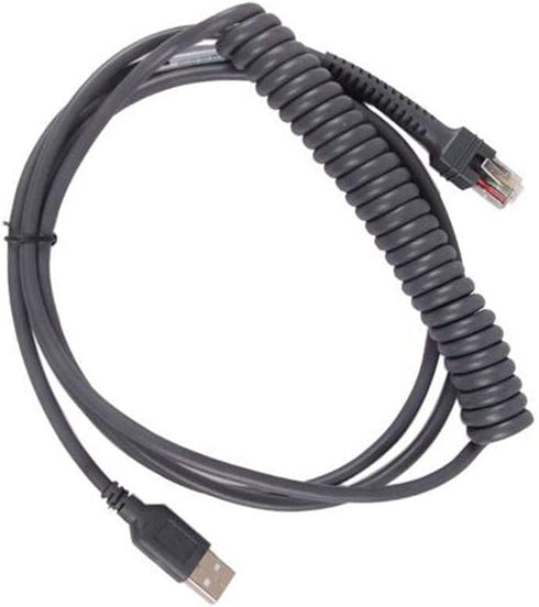 PARTSHE LS2208 USB Cable for Motorola Symbol LS2208AP LS1203 LS4208 LS4278, 9FT Coiled USB Type A