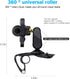 Car Phone Holder Mount, Clip On Auto Dashboard, 360 Degree Rotation Cell Phone Stand for 4 to 6.5 inch Smartphones