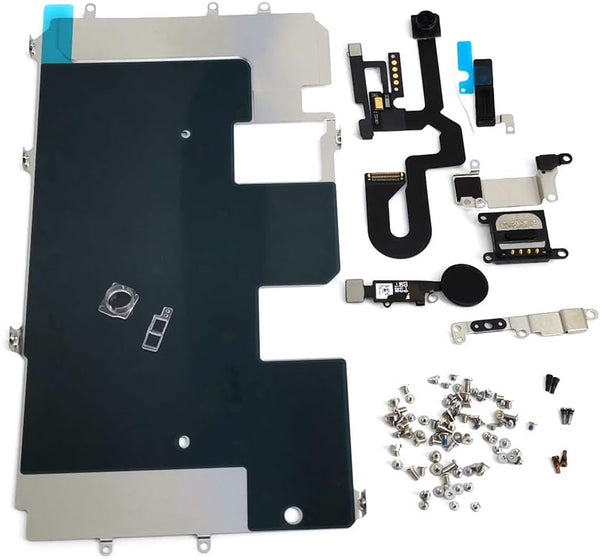 Screen Assembly Metal Bracket - Front Camera Flex Cable Small Parts Set Replacement for iPhone 8 Plus (5.5 inch) - Black