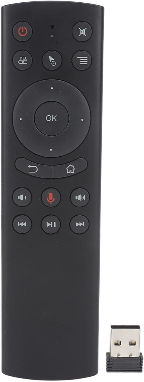 Replacement Remote for G10S TV Box PC Projector, 2.4G Wireless Voice Sensing Remote Mouse with USB Receiver