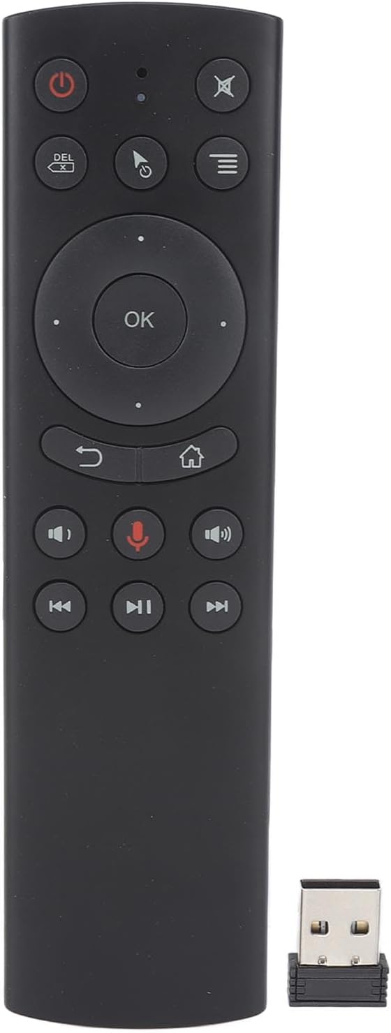 Replacement Remote for G10S TV Box PC Projector, 2.4G Wireless Voice Sensing Remote Mouse with USB Receiver
