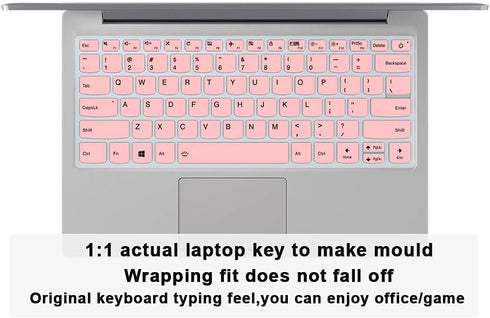 English Silicone Keyboard Cover for Lenovo Yoga C940/C740 14", Yoga 930/920 13.9", Flex 14, Pink