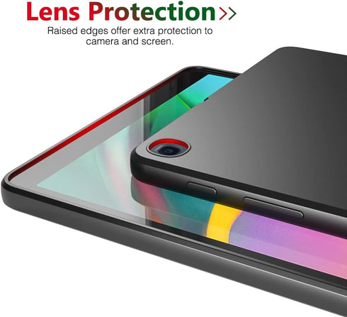 Case for Samsung Galaxy Tab A 10.1 2019 (SM-T510/T515) - Thin and Soft Protective Cover, Black