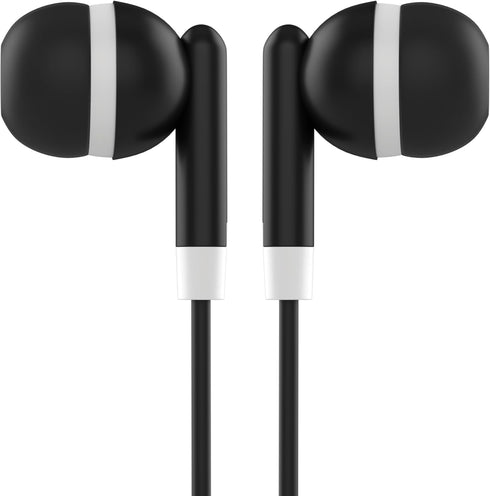 Maeline Bulk Earbuds 10 Pack Stereo Headphones for K-12-College Classrooms, 3.5mm Plug, Tangle-Free