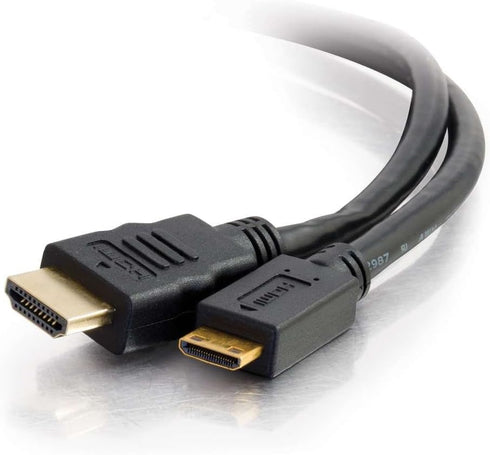 C2G Legrand Mini HDMI to HDMI Ethernet Cable, 4k High Speed, Black, 6 ft, 1 Count