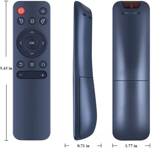 JISIZKY P61 (1Pack) Replacement Remote Control Compatible with Wimius Mini Projector.