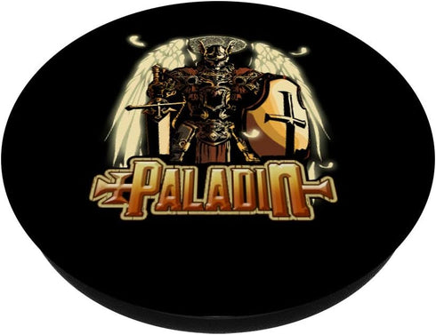 Paladin Fantasy D20 Roleplaying Tabletop RPG Gamer Graphic PopSockets Swappable Grip