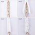 Aory 6 Chandelier Chain Cover Feet,Flannelette White Fabric Cord Cover for Chandelier Wire Decoration and Protector