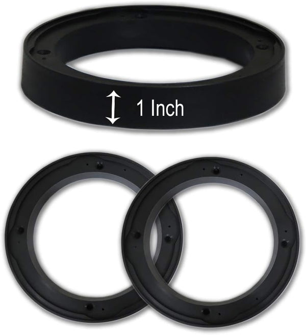 Universal 1 Inch Plastic Depth Ring Adapter Spacer for 5.25 inches - 6 inches Car Speakers