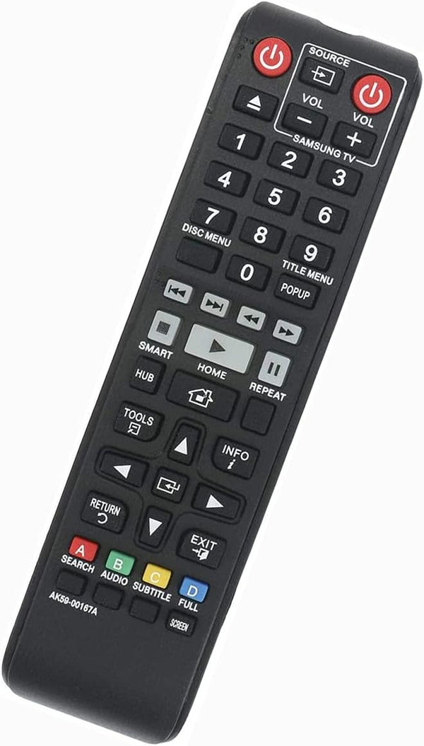 AK59-00167A Remote - Compatible with Samsung Smart 3D Blu-ray DVD Player