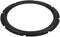 Zerone Speaker Rubber Surround Edge, 12inch Perforated Rubber Edge Rings for Speaker Repair, Black