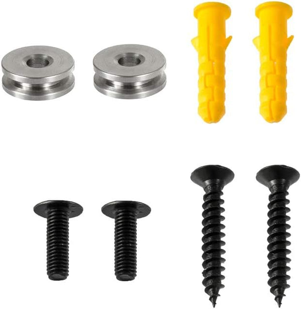 Soundbar Wall Mount Metal Hug Rings + Screws + Wall Anchors for Samsung HW-N950 and More