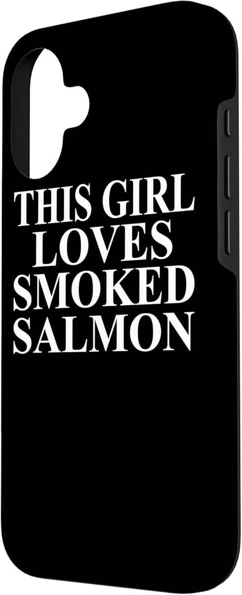 Cool Smoked Salmon Humor Quote Merch 16 Smoked Salmon Apparel | Cute Funny Salmon Lover Design Case for iPhone
