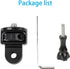 PellKing 1/4" Adapter Screw Head Camera Mount, CNC Aluminum Alloy for Insta360 One X4 X3 X2 & GoPro