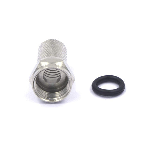 VCE Coaxial Cable Connector 6 Pcs with 3 Pcs Combined Format, 3GHz Coax Coupler for Coaxial Cable Extension, TV Cable Repair, Nickel Plated TV Cable Connector Kit