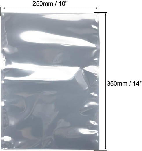 uxcell Antistatic Shield Shielding Bag - Flat Open Top Anti Static Bag for Electronic Devices, 10x14 inch (10 PCS)
