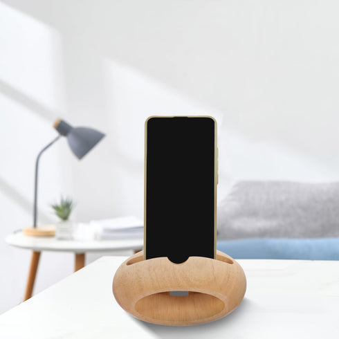 IMIKEYA Sound Amplifying Phone Stand Wooden Cellphone Holder Smartphone Stand Deep Sound Desktop Smartphone Bracket