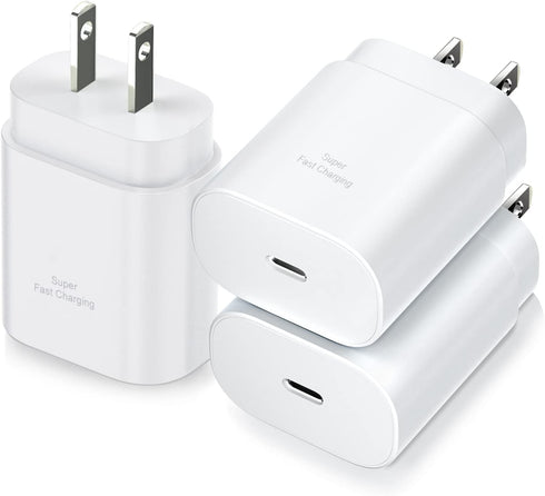 USB C Charger Block, Costyle 3 Pack 25W Super Fast Charger Type C for iPhone 15/14/13/12 Mini/11 Pro Max