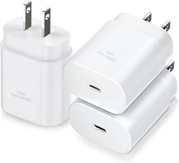 USB C Charger Block, Costyle 3 Pack 25W Super Fast Charger Type C for iPhone 15/14/13/12 Mini/11 Pro Max