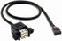 ANRANK 50cm Dual USB 2.0 Type A Female to Motherboard 9Pin Header Cable Adapter with Screw Panel for Computer, Tablet,