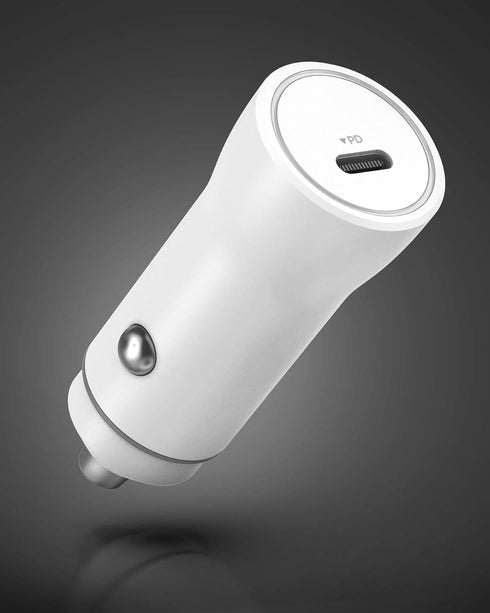 Galvanox Ultra-Fast iPhone Car Charger with Lightning to USB Type-C Cable, MFi Apple Certified