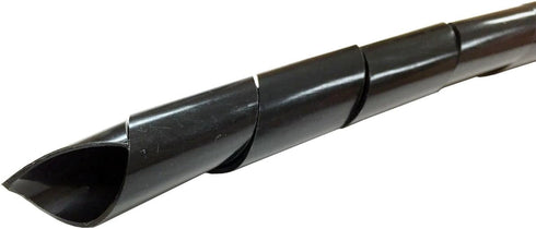 Electriduct 3/4" Spiral Cable Wrap - Polyethylene Expandable Abrasion Protector Wire Sleeve, 10 Feet, Blue