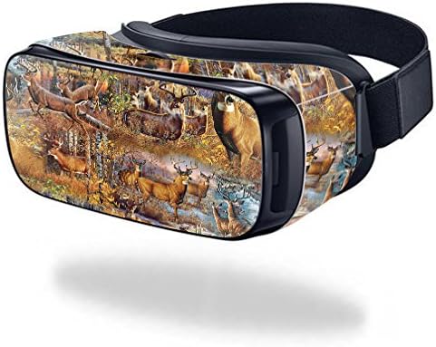 MightySkins Skin Compatible with Samsung Gear VR – Deer Pattern | Unique, Durable Vinyl Decal Wrap Cover | Made in The