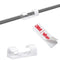 Self-Adhesive Cable Clips Organizer, Drop Wire Holder for Cord Management, Pack of 20 (White, 0.27 inch)