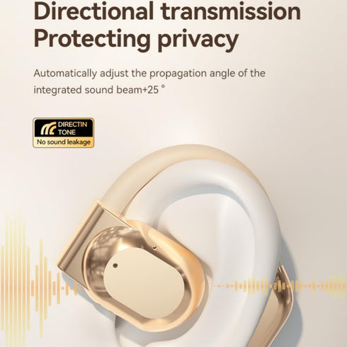Open Ear Gaming Headphones, Air Conduction HiFi IPX5 Noise Cancelling Wireless Bluetooth Earbuds with Mic for