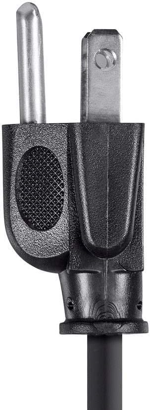Monoprice 6ft 14AWG Right Angle Power Cord Cable w/ 3 Conductor PC Power Connector Socket (C13/5-15P), Black
