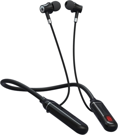 100 Hours Playtime Neckband Bluetooth Headphones, In-Ear Wireless Earphones with Microphone for Workout