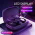 SUNOL T16 Wireless Earbuds with 80hrs Playtime, Wireless Charging Case, Digital Display, LED Display Over-Ear Buds,