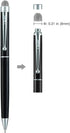 Stylus Pen, 4 Pcs Hybrid Mesh Fiber Tip Stylus and Ballpoint Pens for Touch Screen Devices with 12 Tips - Multi Color