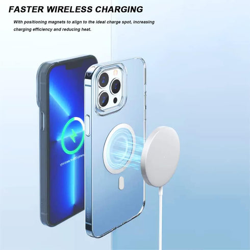 2 Pack Magnetic Adapter Ring, Universal Magnetic Sticker for Magsafe Accessories & Wireless Charging, Black/White