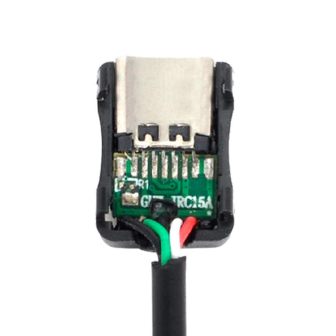 cablecc 10set DIY 4pin USB 2.0 Type C Female Socket Connector - SMT Type with PC Board, Housing & 3.0mm SR
