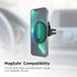 PureGear MagSafe Compatible Qi-Certified Fast Magnetic Wireless Round Car Charger for iPhone 15, 15 Pro, 14, 14 Plus,