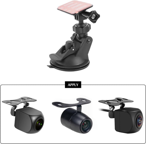 Bittwee Car Rear Camera Holder, Vehicle Dash Cam Rear Windshield Window Mount, Auto Backup Camera Recorder Monitor